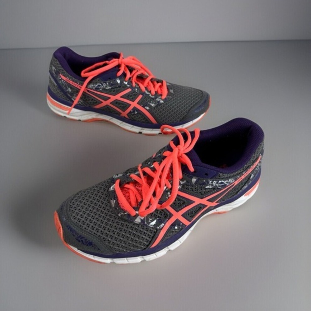 ASICS Gel Excite 4 - Womens running sneakers shoe coral/purple T6E8N - SIZE 7.5